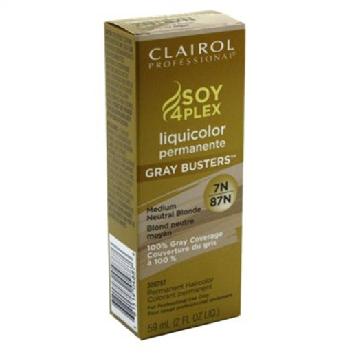 Clairol Professional Clairol Professional Soy4plex 7N/87N Medium Neutral Blonde Liquicolor Permanent Hair Color, 2 Oz Hair Color Dark Olive Green