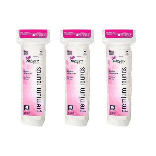 Swisspers Swisspers Hypoallergenic Premium Cotton Rounds Cotton Balls White Smoke