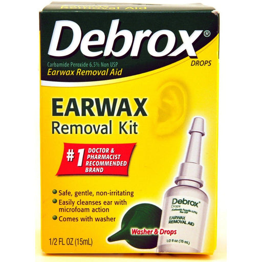 Debrox Debrox Earwax Removal Kit, Includes Drops And Ear Syringe Bulb, 0.5 Oz Health & Beauty Gold