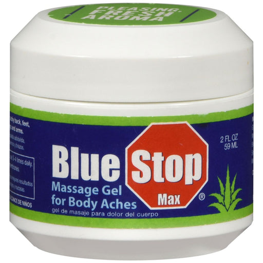 Blue Stop Max Blue Stop Max Massage Gel For Body Aches, 59ml Conductivity Gels & Lotions Light Gray