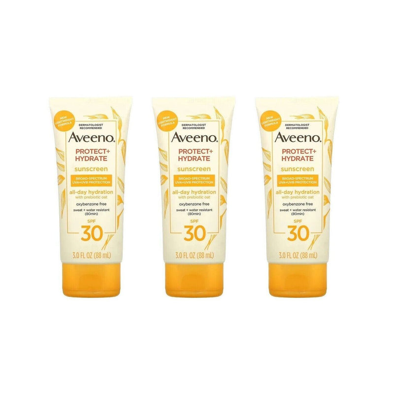 Aveeno Aveeno® Protect + Hydrate Sunscreen Lotion – SPF 30 - 3 Oz Sunscreen White Smoke