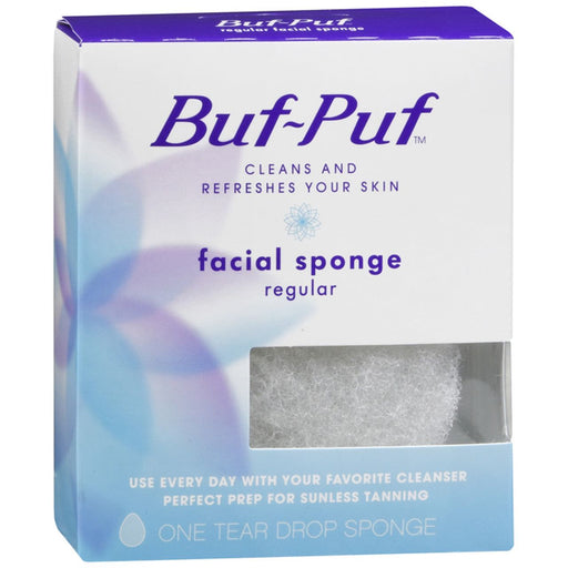 Buf Puf Buf-Puf Regular Facial Sponge, Deep Cleansing & Exfoliating Sponge for Normal to Oily Skin, 1 Count Skin Care Lavender