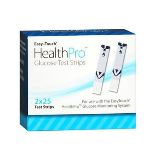 Mhc Medical Products Mhc Medical Products Easy Touch Health Pro Glucose Test Strips 2 X 25 Blood Glucose Test Strips White Smoke