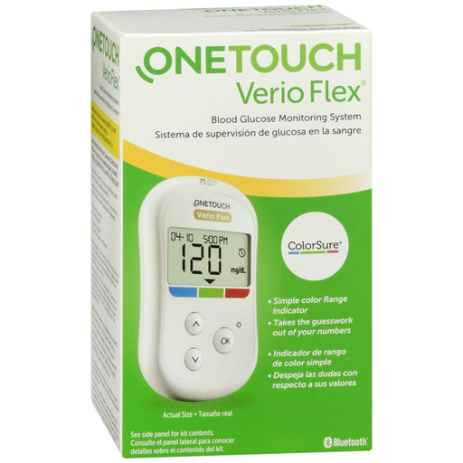 OneTouch OneTouch Verio Flex Blood Glucose Monitoring System 1Ea Blood Glucose Meters Antique White