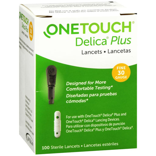 OneTouch OneTouch Delica Plus Lancets 30 G 100Ct Gauges White Smoke