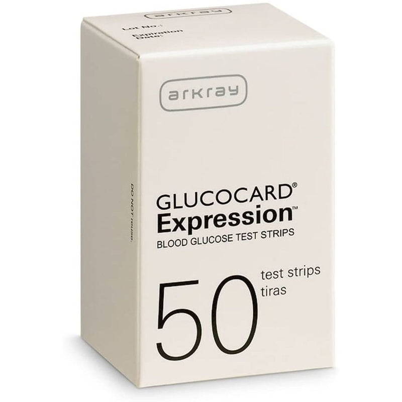 Arkray Glucocard Expression Blood Glucose Test Strips 50 Ct Blood Glucose Test Strips Antique White
