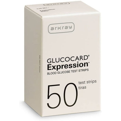 Arkray Glucocard Expression Blood Glucose Test Strips 50 Ct Blood Glucose Test Strips Antique White