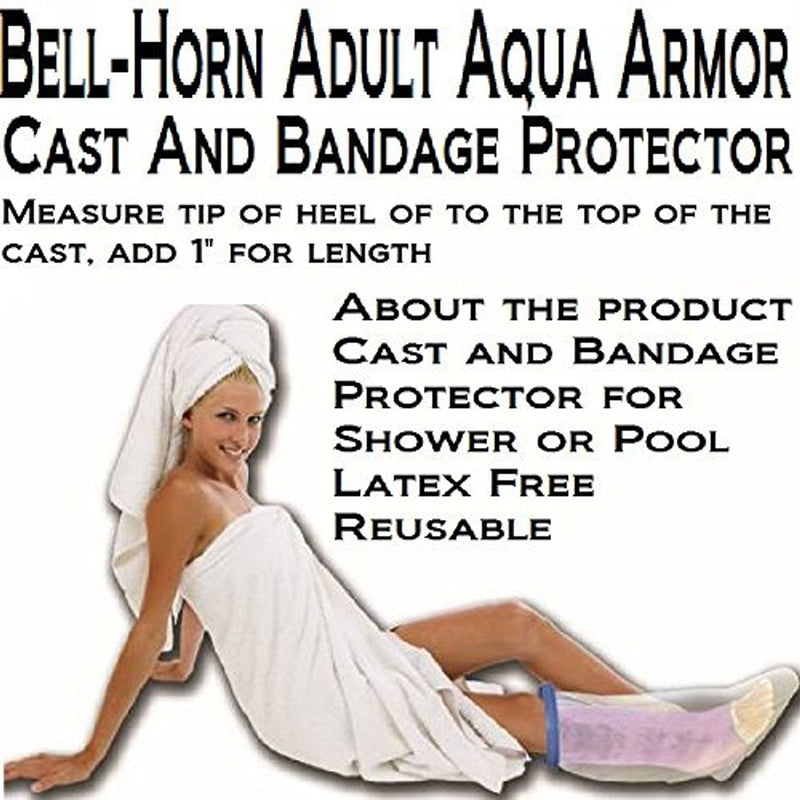 Bell-horn Bell-horn Aqua Armor Cast And Bandage Protector Adult Leg Long 1 Cast & Bandage Protectors White Smoke