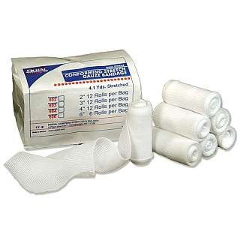 Dukal Dukal Non-sterile Conforming Stretch Gauze First Aid White Smoke