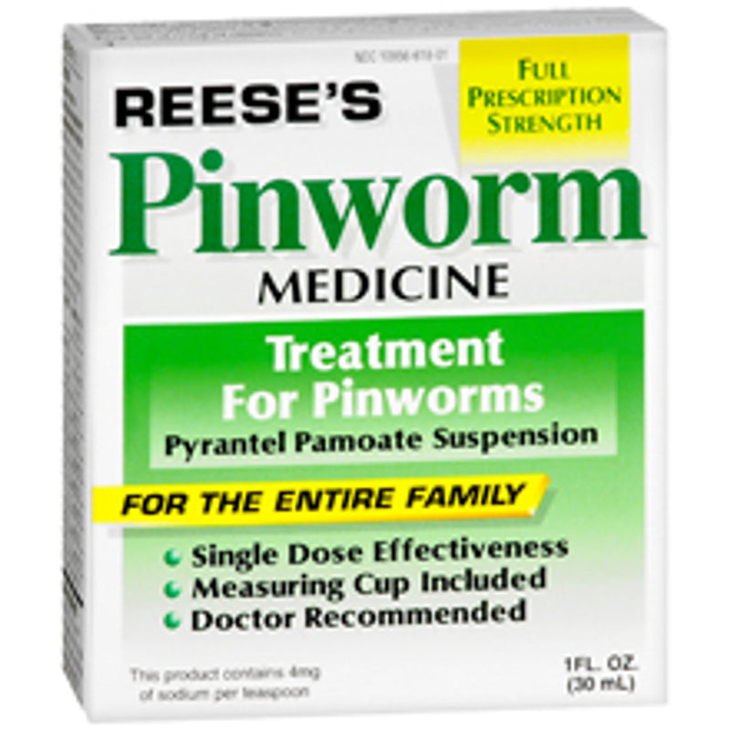 Reese's Reese's Pinworm Medicine, Full Prescription Strength 1 Fl Oz Medicine & Drugs White Smoke