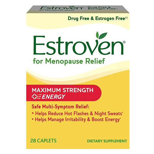 Estroven Estroven Caplets Maximum Strength Menopause Relief + Stress 28 ct Vitamins & Supplements White Smoke