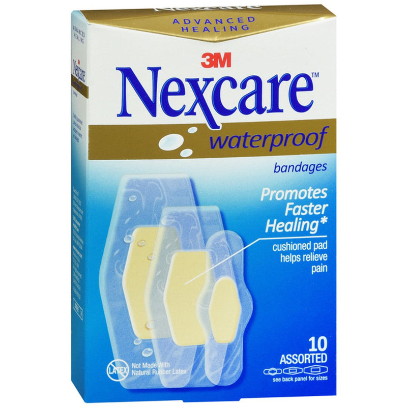 Nexcare Nexcare Advanced Healing AWB10 Waterproof Bandages, Assorted Sizes First Aid Lavender