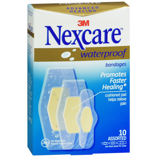 Nexcare Nexcare Advanced Healing AWB10 Waterproof Bandages, Assorted Sizes First Aid Lavender