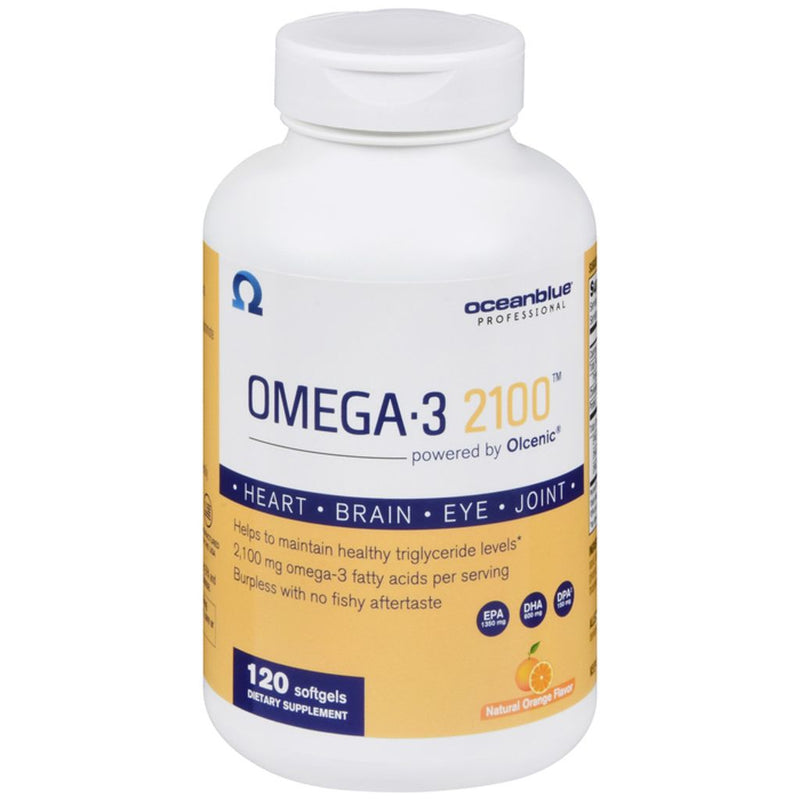 Ocean Blue Ocean Blue Professional 2100 Omega-3, Softgels, Natural Orange Flavor Vitamins & Supplements Lavender