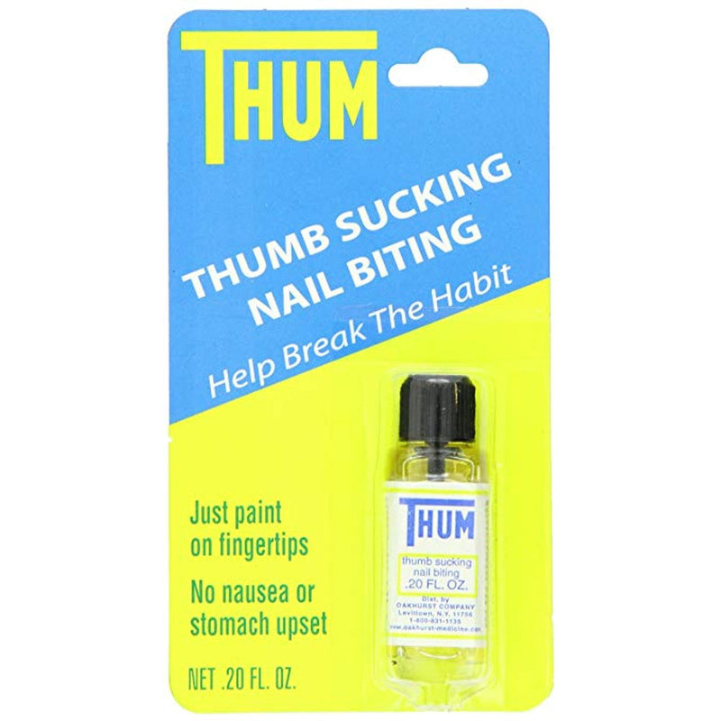 Thum Thum Anti-Thumb Sucking & Nail Biting Liquid, 0.2 Oz Nails Light Goldenrod