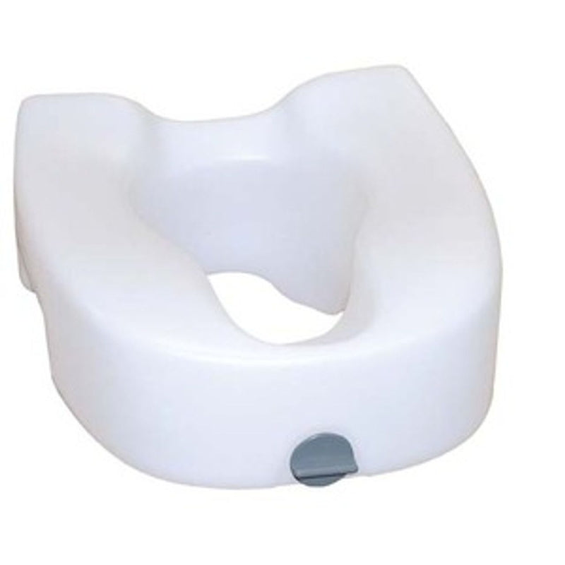 Drive Medical Drive Medical Premium Plastic Raised Toilet Seat With Lock, Elongated Toilet & Bidet Seats Light Gray