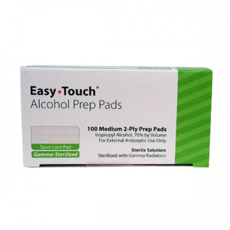 Mhc Medical Products Easy Touch Alcohol Prep Pads 70 100Ct First Aid Light Gray