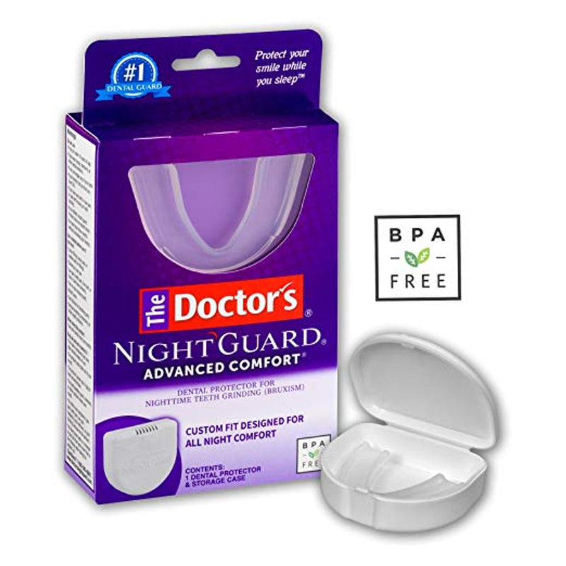 The Doctor's The Doctor's NightGuard Advanced Comfort, Dental Protector for Nighttime Teeth Grinding, 1 Count Oral Care White Smoke