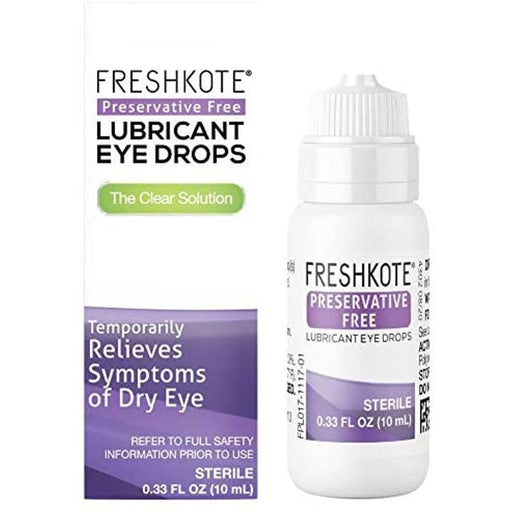 Freshkote Freshkote Preservative Free Lubricant Eye Drops 10ml Eye Drops & Lubricants White Smoke