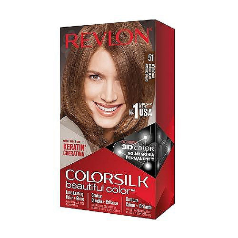 Revlon Revlon Colorsilk Beautiful Hair Color - 51 Light Brown Hair Color White Smoke