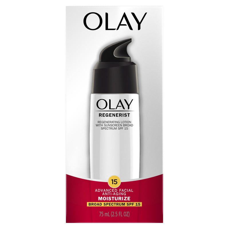 Olay Olay Regenerating Lotion, Anti Aging, Moisturize, Broad Spectrum Spf 15 2.5 Fl Oz Lotion & Moisturizer White Smoke