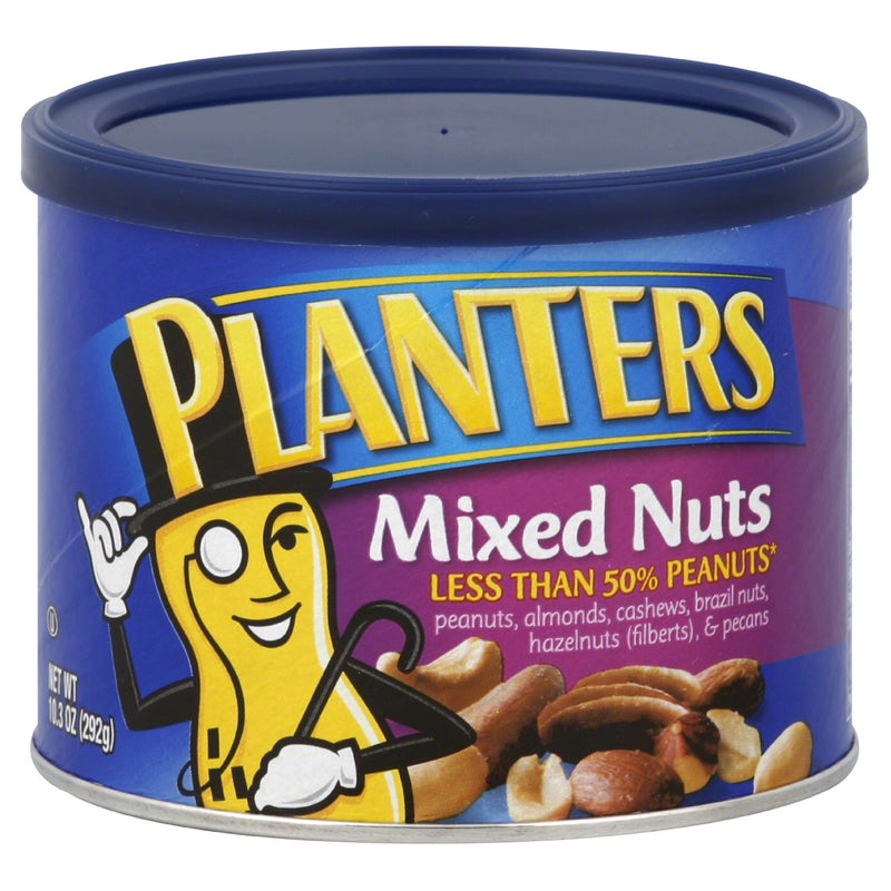 Planter's Planter's Mixed Nuts, Salted 10.3 Oz Nuts & Seeds White Smoke