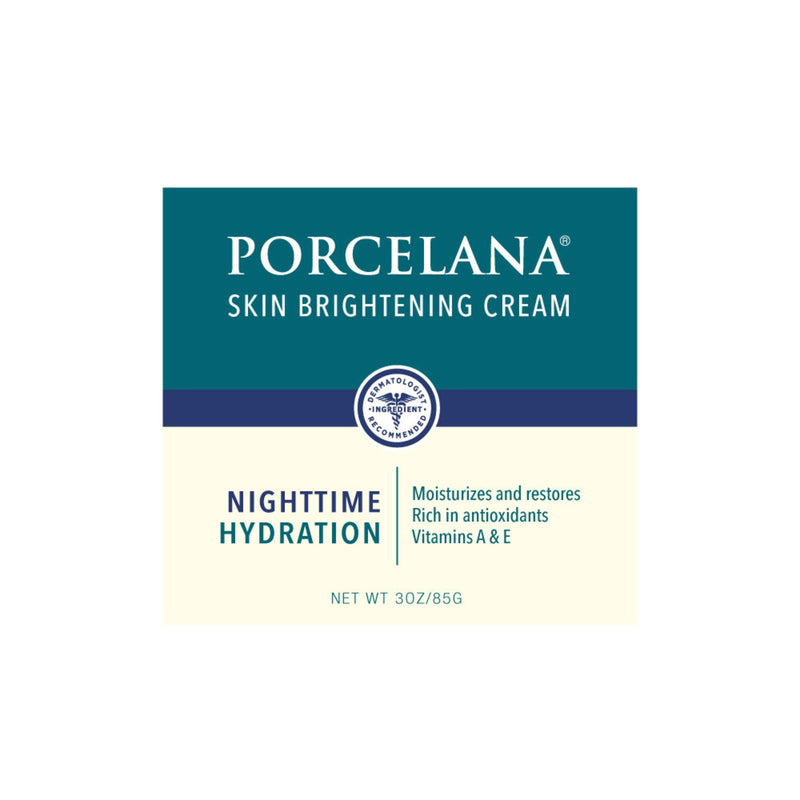 Porcelana Porcelana Skin Brightening Cream Nighttime Hydration 3 Oz Face Moisturizer Seashell