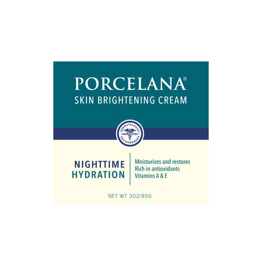 Porcelana Porcelana Skin Brightening Cream Nighttime Hydration 3 Oz Face Moisturizer Seashell