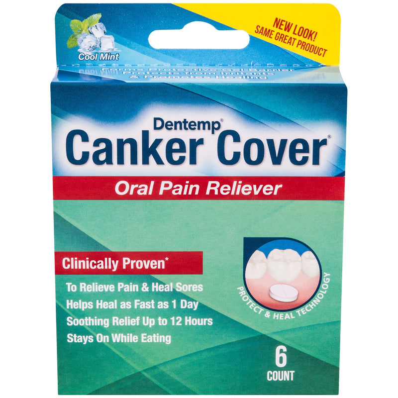 Dentemp Dentemp Canker Cover Oral Pain Reliever Cool Mint Toothbrush Covers Medium Aquamarine