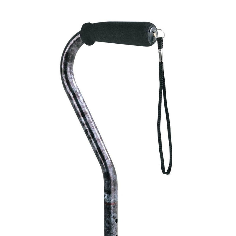 Carex Carex Offset Designer Cane, Gray Canes & Walking Sticks White Smoke