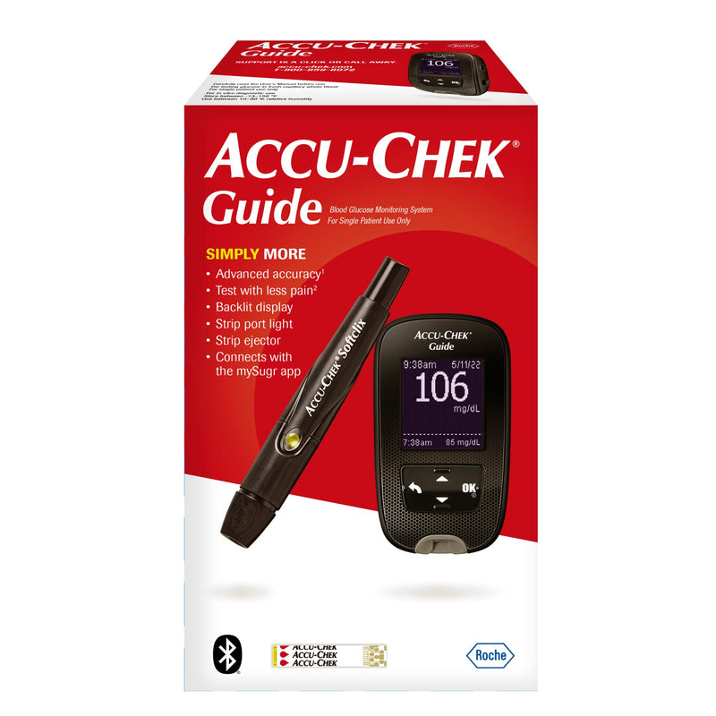 Accu-Chek Accu-Chek Guide Blood Glucose Monitoring System Health Care White Smoke