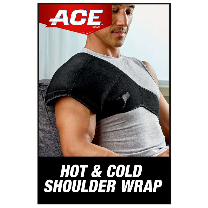 ACE ACE Shoulder Hot/Cold Wrap 208612, One Size - Adjustable Hot & Cold Therapies Black