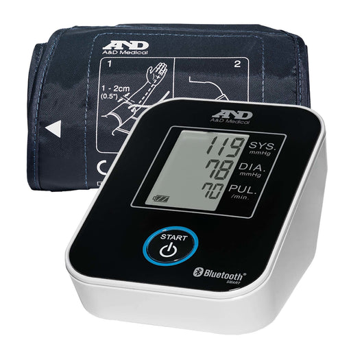 A D Medical Products The A&D Medical Blood Pressure Monitor Automatic Deluxe With Bluetooth Blood Pressure Monitors White Smoke