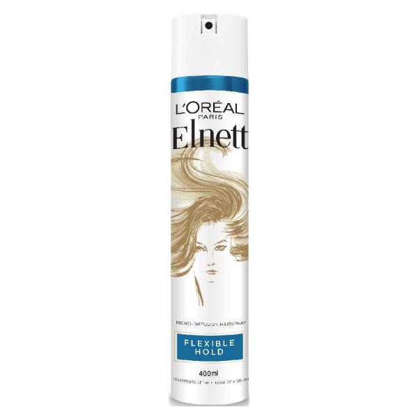 L'Oreal L'Oreal Elnett Hairspray Flexible Hold 400mL Hair Styling Products White Smoke