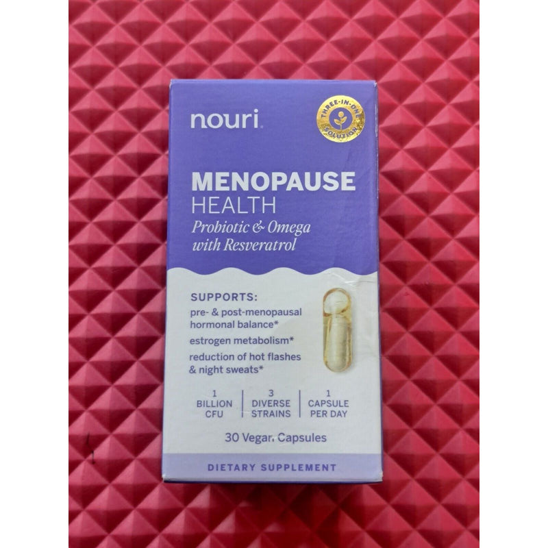 Nouri Nouri Menopause Health Probiotic Capsules 30 Ct Health & Beauty Maroon