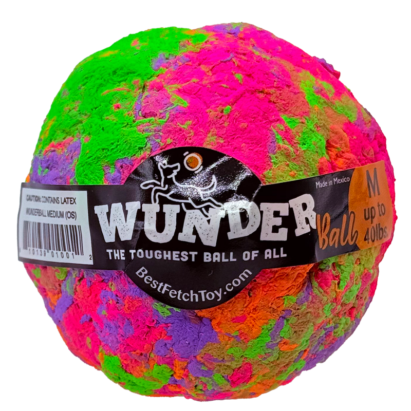 WACKYstore WUNDERball - Best Fetch Toy Black (XL) Over 80 lbs. / Swirl,(XL) Over 80 lbs. / Orange,(XL) Over 80 lbs. / Green,(XL) Over 80 lbs. / Pink,(XL) Over 80 lbs. / Purple,(LARGE) up to 80 lbs. / Swirl,(LARGE) up to 80 lbs. / Orange,(LARGE) up to 80 lbs. / Green,(LARGE) up to 80 lbs. / Pink,(LAR