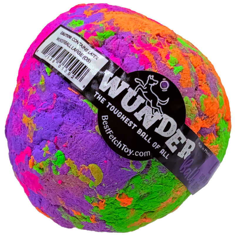WACKYstore WUNDERball - Best Fetch Toy Black (XL) Over 80 lbs. / Swirl,(XL) Over 80 lbs. / Orange,(XL) Over 80 lbs. / Green,(XL) Over 80 lbs. / Pink,(XL) Over 80 lbs. / Purple,(LARGE) up to 80 lbs. / Swirl,(LARGE) up to 80 lbs. / Orange,(LARGE) up to 80 lbs. / Green,(LARGE) up to 80 lbs. / Pink,(LAR
