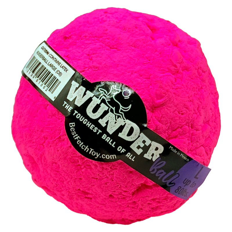 WACKYstore WUNDERball - Best Fetch Toy Black (XL) Over 80 lbs. / Swirl,(XL) Over 80 lbs. / Orange,(XL) Over 80 lbs. / Green,(XL) Over 80 lbs. / Pink,(XL) Over 80 lbs. / Purple,(LARGE) up to 80 lbs. / Swirl,(LARGE) up to 80 lbs. / Orange,(LARGE) up to 80 lbs. / Green,(LARGE) up to 80 lbs. / Pink,(LAR