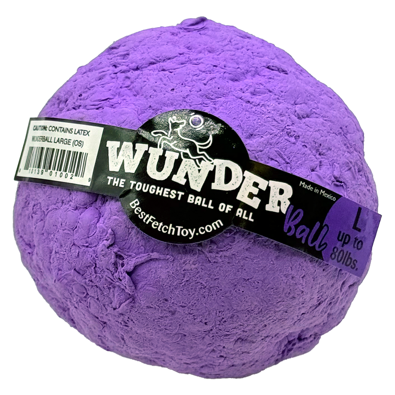 WACKYstore WUNDERball - Best Fetch Toy Black (XL) Over 80 lbs. / Swirl,(XL) Over 80 lbs. / Orange,(XL) Over 80 lbs. / Green,(XL) Over 80 lbs. / Pink,(XL) Over 80 lbs. / Purple,(LARGE) up to 80 lbs. / Swirl,(LARGE) up to 80 lbs. / Orange,(LARGE) up to 80 lbs. / Green,(LARGE) up to 80 lbs. / Pink,(LAR