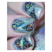 UberChic Beauty Modern Mountainscapes Stamping Plate Dark Gray