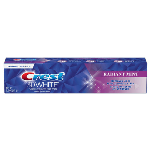 Crest Crest 3D White Whitening Toothpaste, Radiant Mint Toothpaste Dark Slate Blue