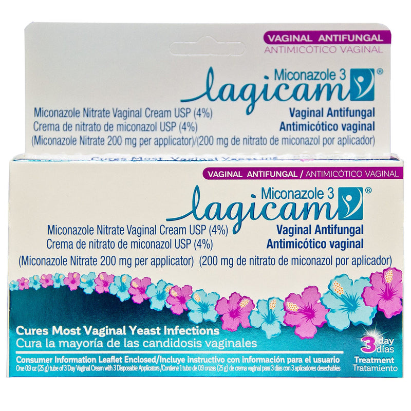 Lagicam Lagicam Vaginal Antifungal, Miconazole 3, 200 Mg Health & Beauty Gray