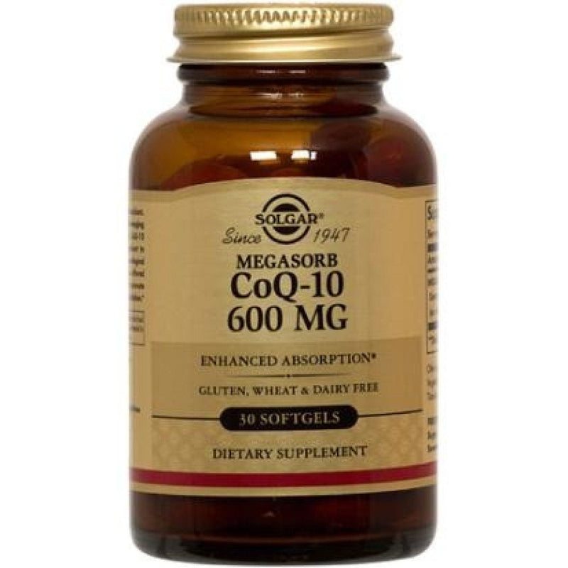 Solgar Solgar CoQ-10, 600 Mg, Megasorb, 30 Softgels Vitamins & Supplements White Smoke
