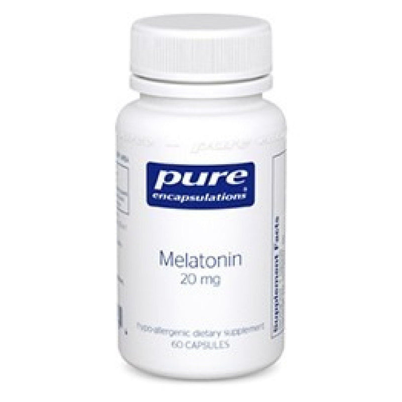 Pure Encapsulations Pure Encapsulations Melatonin 20 Mg, 60 Capsules Vitamins & Supplements White Smoke
