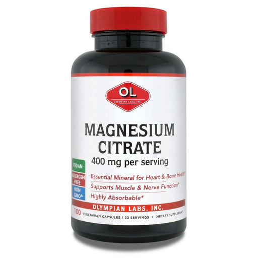 Olympian Labs Olympian Labs Magnesium Citrate -- 400 Mg - 300 Capsules Vitamins & Supplements White Smoke