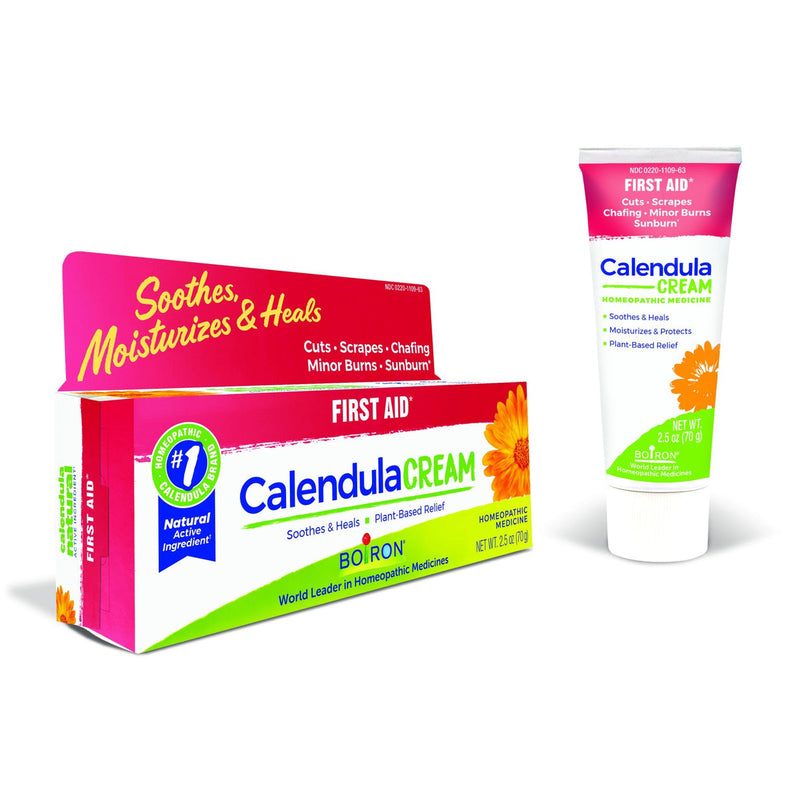 Boiron Boiron Calendula Cream, Homeopathic Medicine For First Aid, 2.5 Oz First Aid White Smoke
