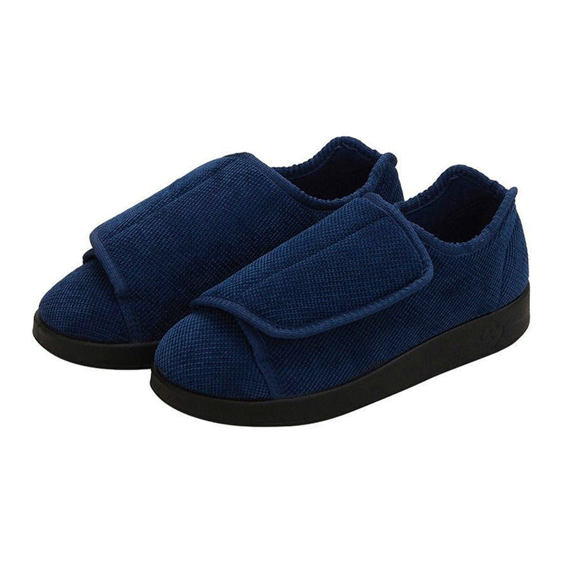 Silverts Silverts Blue Reusable Slippers Size 9 / 2X-Wide Slip-Resistant Sole Shoes White Smoke