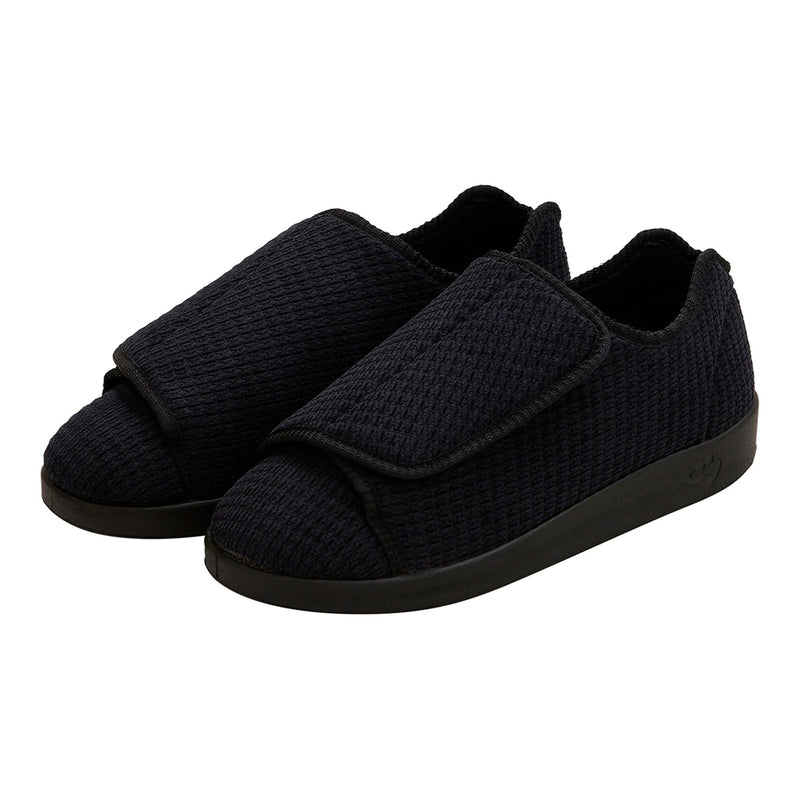 Silverts Silverts Slippers - Black, Size 8 / 2X-Wide Shoes Black