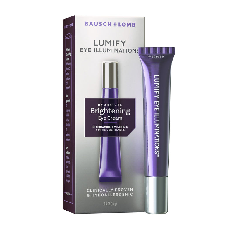 Bausch & Lomb Bausch & Lomb Eye Cream, Brightening, Hydra Gel, Lumify 0.5 Oz Eye Cream White Smoke