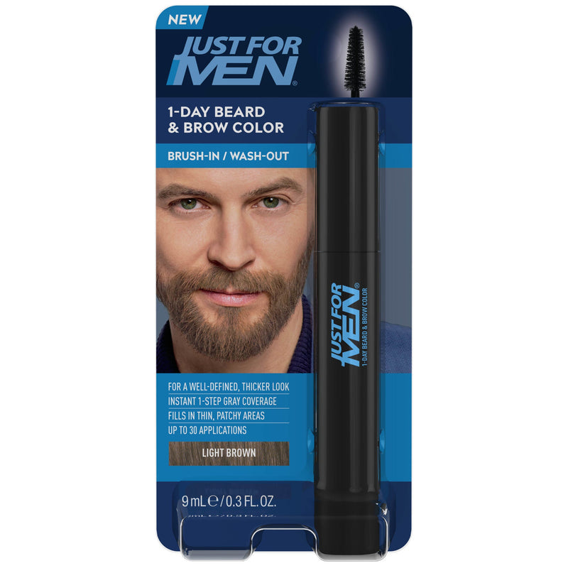 Just For Men Just For Men 1-Day Beard & Brow Color - Light Brown Hair Color Dark Slate Gray